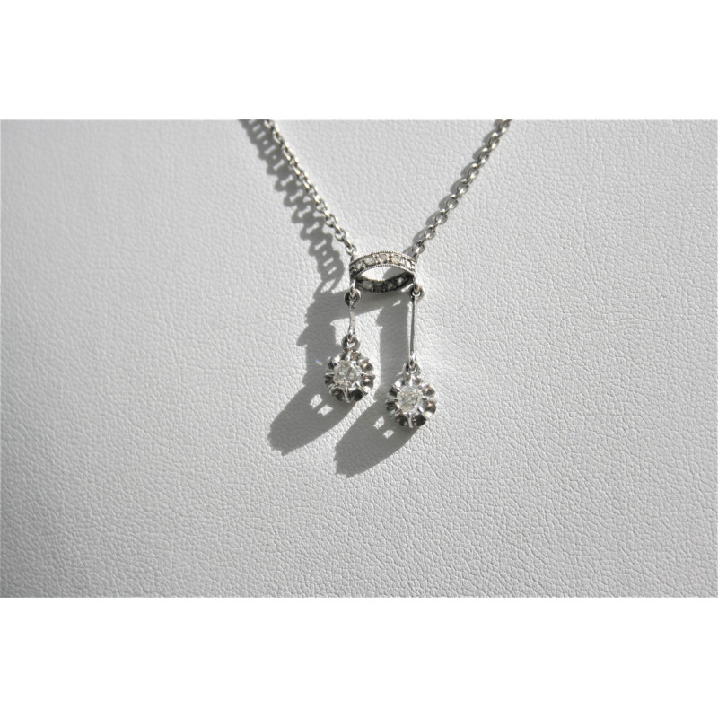 Collier négligé diamants Collier négligé diamants