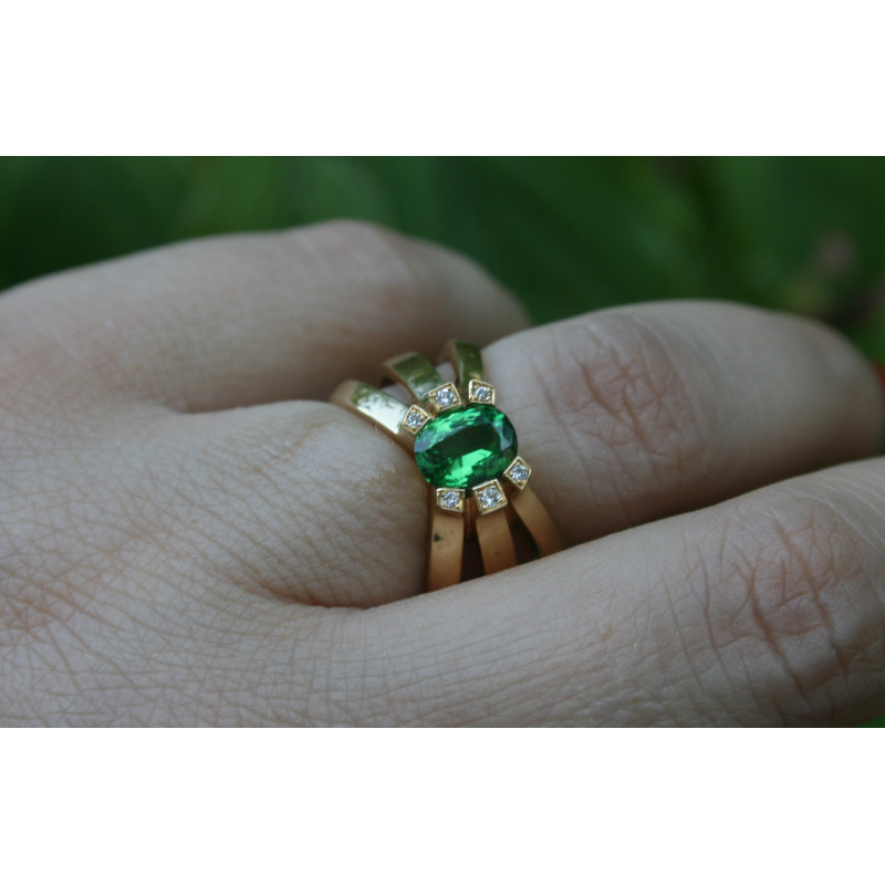 bague tsavorite