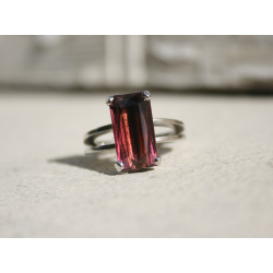 Bague tourmaline rose