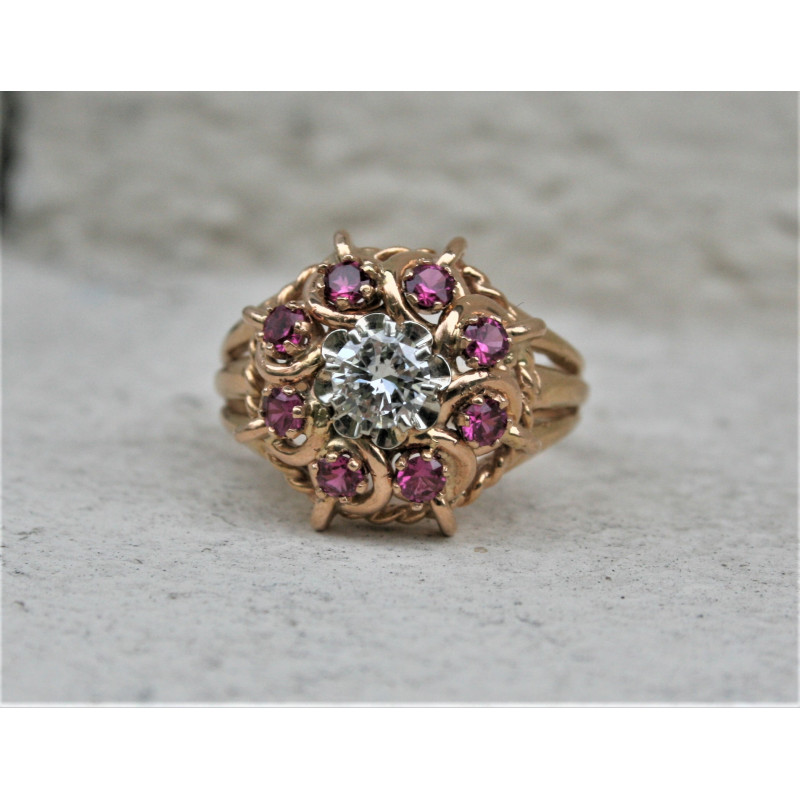 Bague rétro diamant Bague rétro diamant