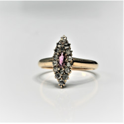 antique diamond and ruby ring