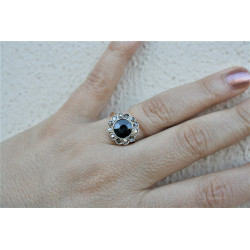 antique sapphire and diamonds ring