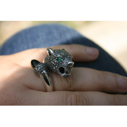 cocktail panther ring