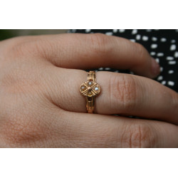 bague ancienne or rose