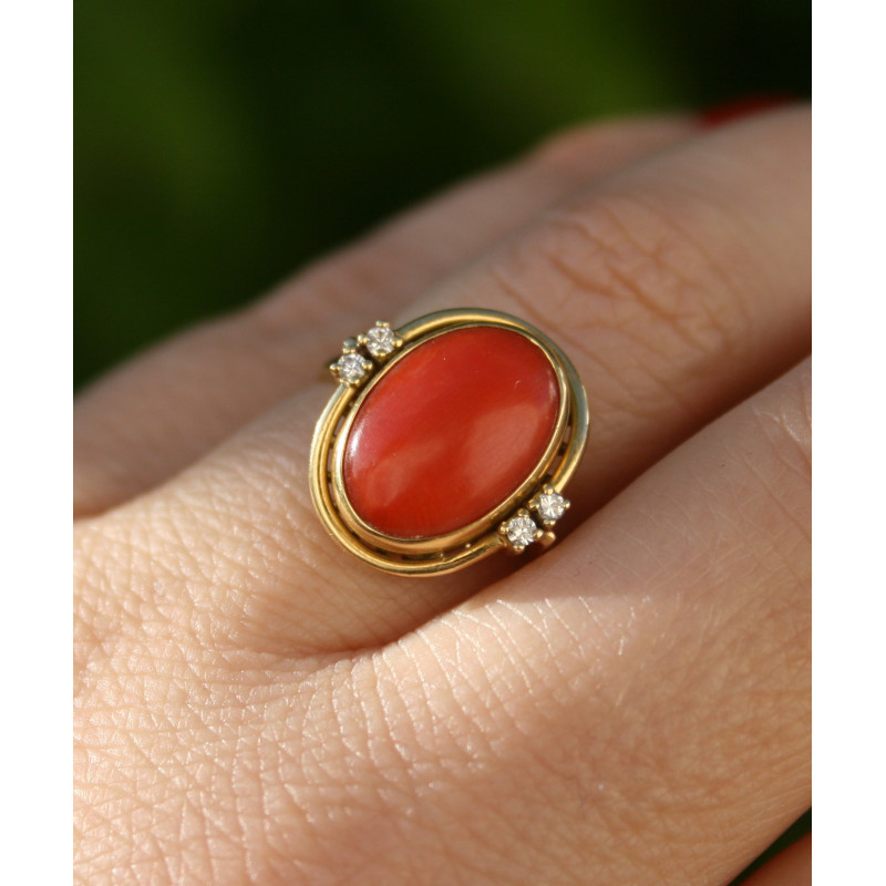 Bague corail sales