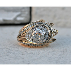 french vintage diamond ring