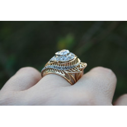 18k gold and diamond ring vintage