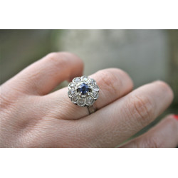 vintage french sapphire ring