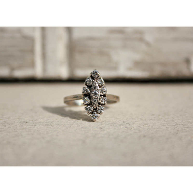 bague vintage diamants