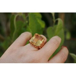 mid century cocktail ring