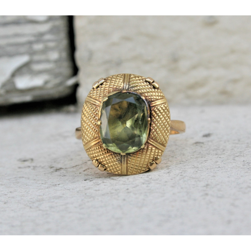 Rare stone ring