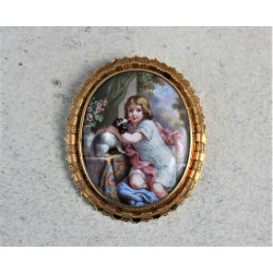 antique french brooch