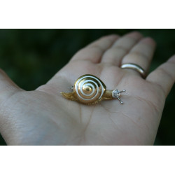 snail diamond brooch