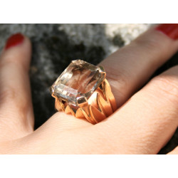 vintage smoky quartz ring