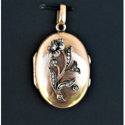 pendentif porte photo or 18 carats