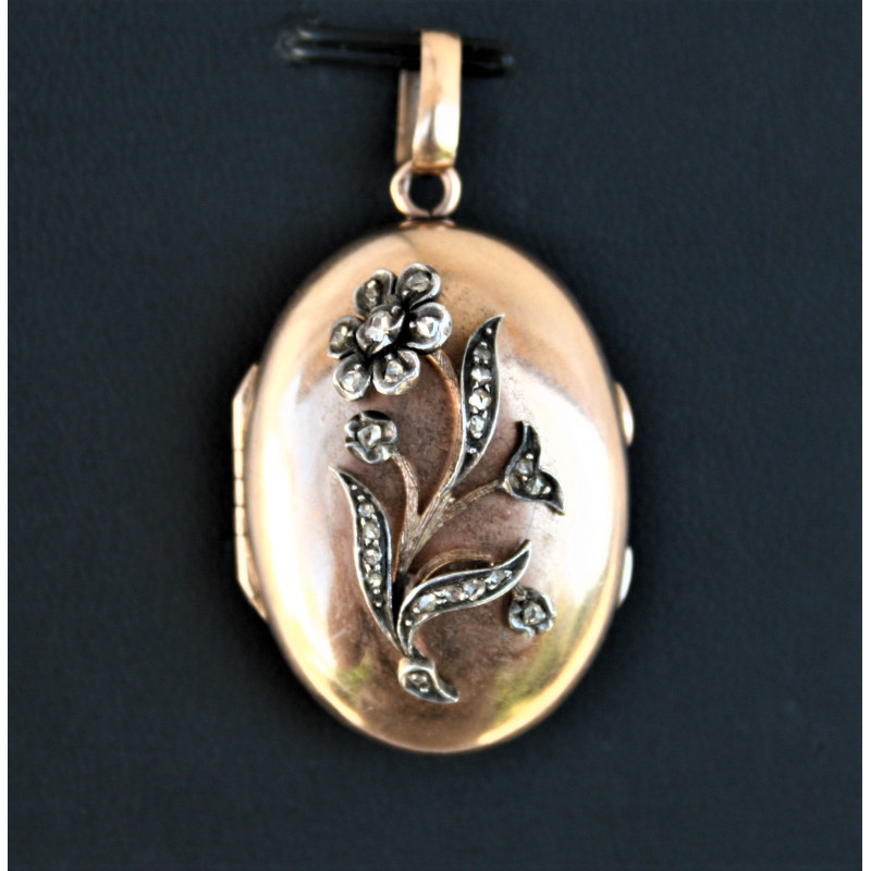 pendentif porte photo or 18 carats