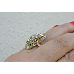 diamond art deco ring