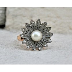 bague fleur ancienne