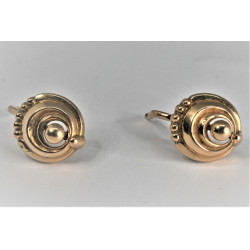 estate 18K gold earrings