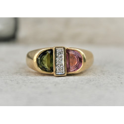 green tourmaline ring