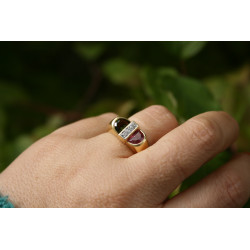 bague tourmaline et diamants