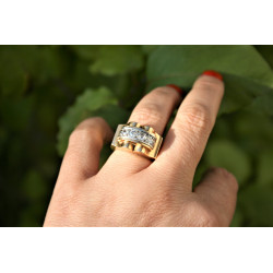 bague vintage diamants