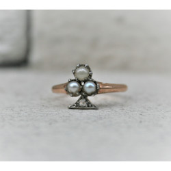 antique clover ring