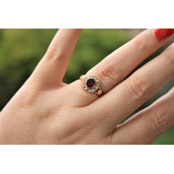 antique garnet ring