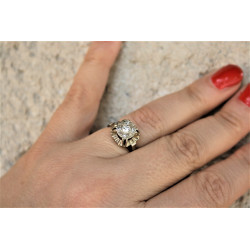 bague vintage diamants