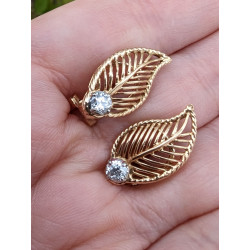 Boucles d'oreilles vintages diamants