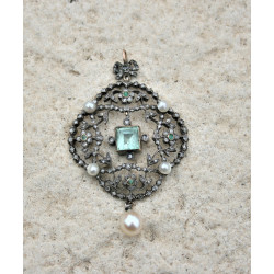 vintage emerald pendant