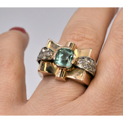 Bague tank argent discount massif