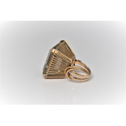 solid gold cocktail ring