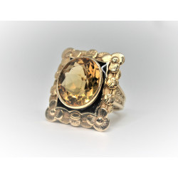 vintage citrine ring