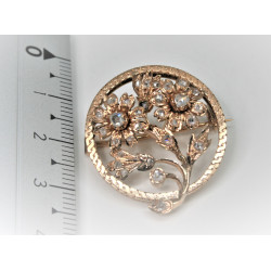 broche vintage diamants