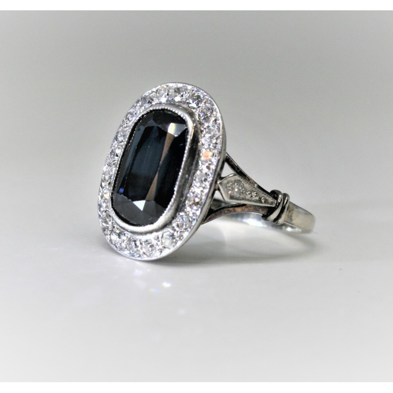 Art deco sapphire ring