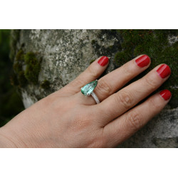 tourmaline engagement ring