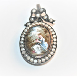 antique French locket