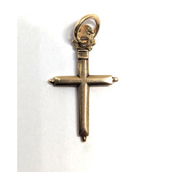 antique gold cross pendant