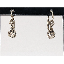 18K gold and diamond's earrings