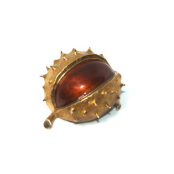 broche vintage en or