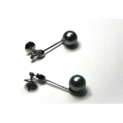 Tahitian pearls earrings