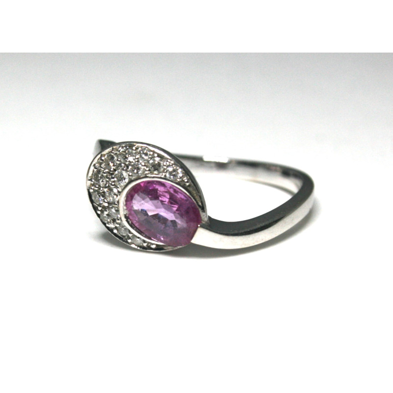 pink sapphire ring