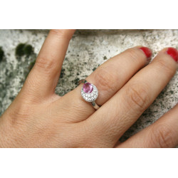 pink sapphire engagement ring