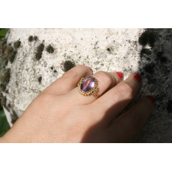 amethyst cocktail ring