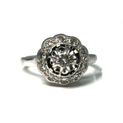 daisy engagement ring