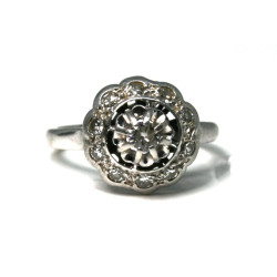 bague vintage diamants