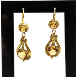 Antique citrine earrings