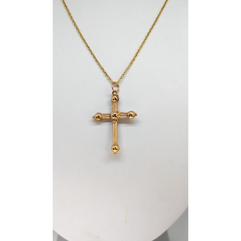 collier ancien croix
