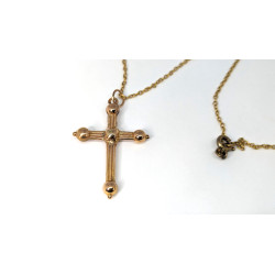 pendentif croix ancien en or